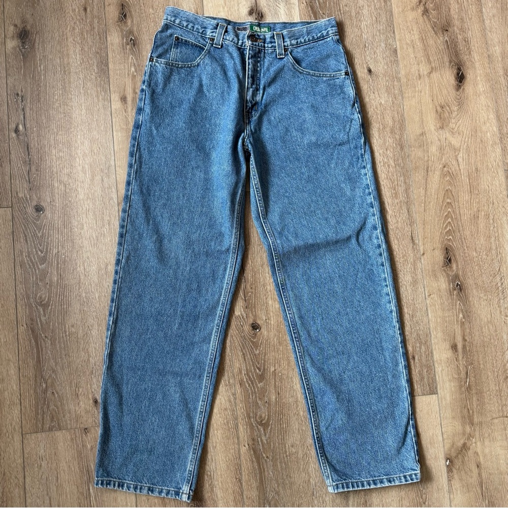 Rare VNTG Y2K ANCHOR BLUE Blue Denim Jeans Waist 32 X 32 Inseam